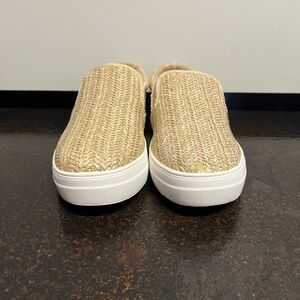 Soda basket weave slip ons. Size 8